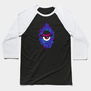 Bowler Eye Guy (for black and DARK shirts!) Baseball T-Shirt
